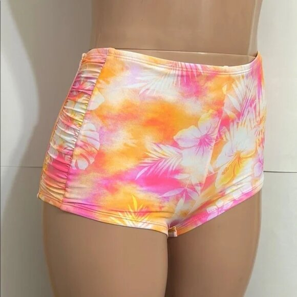 Hobie Other - ⭐For Bundles Only⭐ Hobie Swim Bikini Bottom Boyshort Orange / Purple Tropical 14